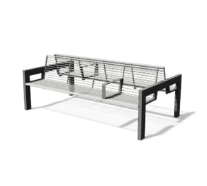 U1-490 Banc double tout acier SAVENAY