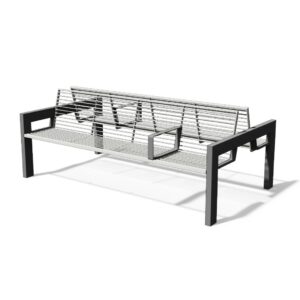 Banc double tout acier SAVENAY