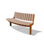 banc courbe avec et sans dossiers NOIRMOUTIER.