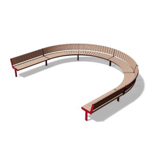 Banc bois grande taille avec dossier ROSNAY