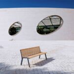 Banc bois lattes étroites LES ANGLES