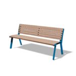 Banc bois lattes étroites LES ANGLES.
