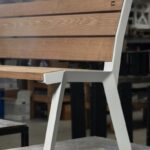 Banc bois lattes larges UZÈS .