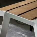 Banc bois lattes larges UZÈS..