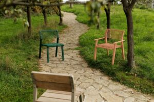 Fauteuil acier simple LE VIGAN..-