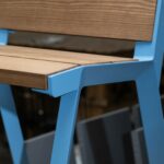 Fauteuil bois lames larges LIRAC..