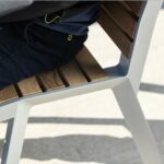 Fauteuil bois petites lames LUSSAN--