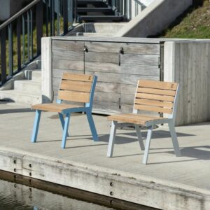 Fauteuil bois petites lames LUSSAN