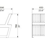 Fauteuil bois sur la totalité YVOIRE plan