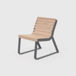 Fauteuil en bois simple BÈGLES.