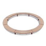 Grand banc circulaire sans dossier OUDON R2500
