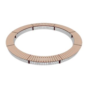 Grand banc circulaire sans dossier OUDON R2500