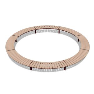 Grand banc circulaire sans dossier OUDON R2500