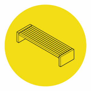 Banc sans dossier