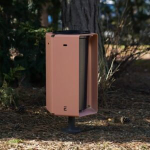 Corbeille esthétique acier sur pied 30L BALARUC