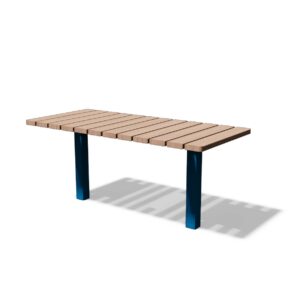 Table de pique-nique en bois lames verticale L1600mm LA BAULE (3)