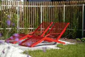 Chaise longue tout acier avec accoudoir gauche LA FORCLAZ (3)