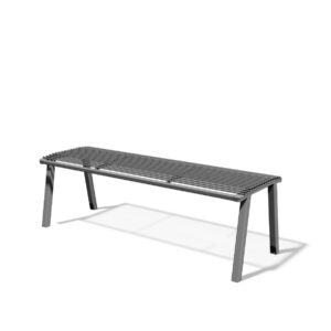 Banc sans dossier L1500mm tout acier CENDRAS