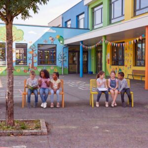 Banc tout acier adapté pour les enfants AULAS (5)