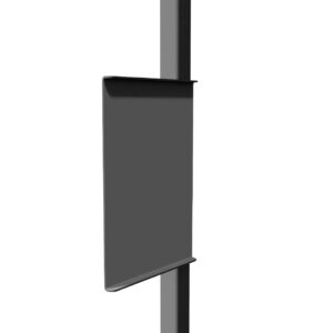 Panneau Arrêt de bus sur poteau avec corbeille intégré COUBRON(4)