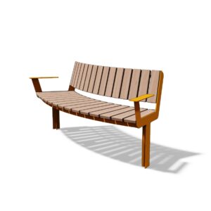 Banc bois confort inclusif R2000 avec accoudoirs VAY