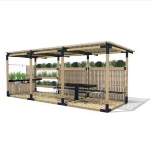 Cuisine de plein air Pergola ROUSSILLON