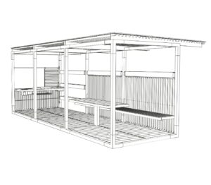 Cuisine de plein air Pergola ROUSSILLON (4)