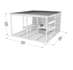 Espace de partage dînatoire Pergola SAIGNON (4)