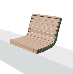 Fauteuil bois confort sur muret EYSINES