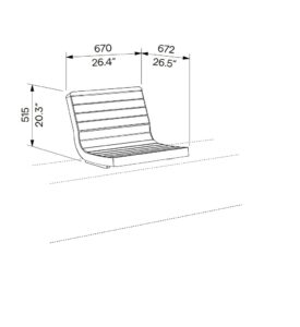 Fauteuil bois confort sur muret EYSINES (4)