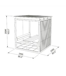 Pergola familiale en bois UCHAUX (2)
