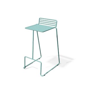 Chaise haute de bar tout acier outdoor TRALONCA