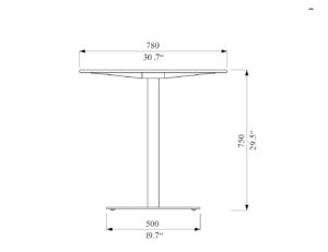 Table HPL outdoor anti intempéries SORIO