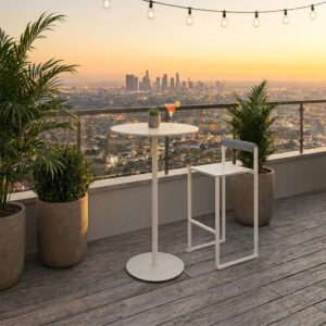 Table ronde de bar outdoor VILLANOVA