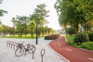 Appui vélos béton contemporain RYES