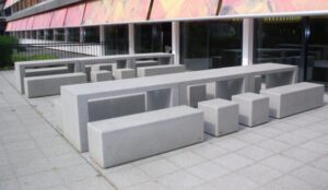 Banquette béton larges THIL