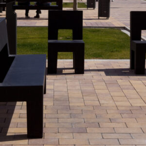 Chaises banc banquette béton THIOUVILLE