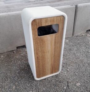 Corbeille multi usages béton acier vigipirate 89 litres ABLON