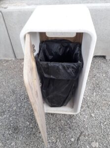 Corbeille multi usages béton acier vigipirate 89 litres ABLON