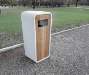 Corbeille multi usages béton acier vigipirate 89 litres ABLON