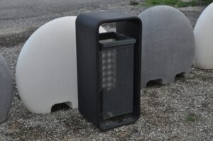 Corbeille multi usages béton acier vigipirate 89 litres ABLON