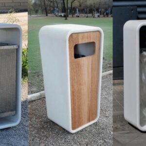Corbeille multi usages béton acier vigipirate 89 litres ABLON