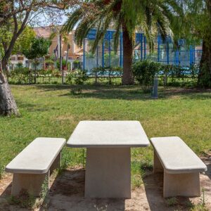 Ensemble pique-nique banc et table béton BIHOREL