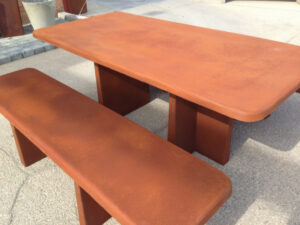 Ensemble pique-nique banc et table béton BIHOREL