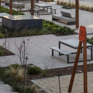 Ensemble table pique-nique béton UHPC AUTIGNY