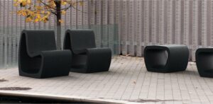 Fauteuil Tabouret Banquette Chaise Longue béton épurés TÔTES