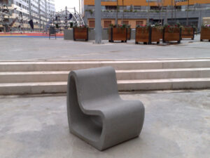 Fauteuil Tabouret Banquette Chaise Longue béton épurés TÔTES