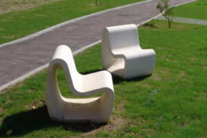 Fauteuil Tabouret Banquette Chaise Longue béton épurés TÔTES