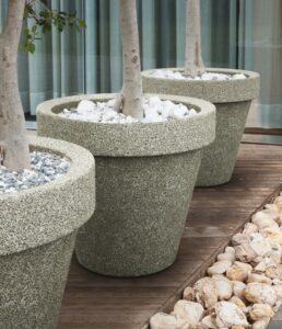 Grand pot à plantes béton GAVRUS