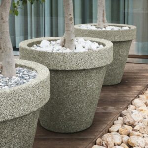 Grand pot à plantes béton GAVRUS